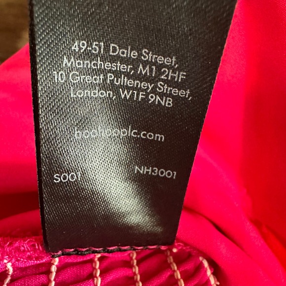 Nasty Gal Bright Pink Feather Trim Smocked Tube Crop Top Festival Party Women 18 - Picture 8 of 9